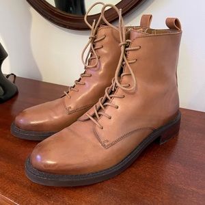 Sam Edelman Nina Tan Lace Up Ankle Boot